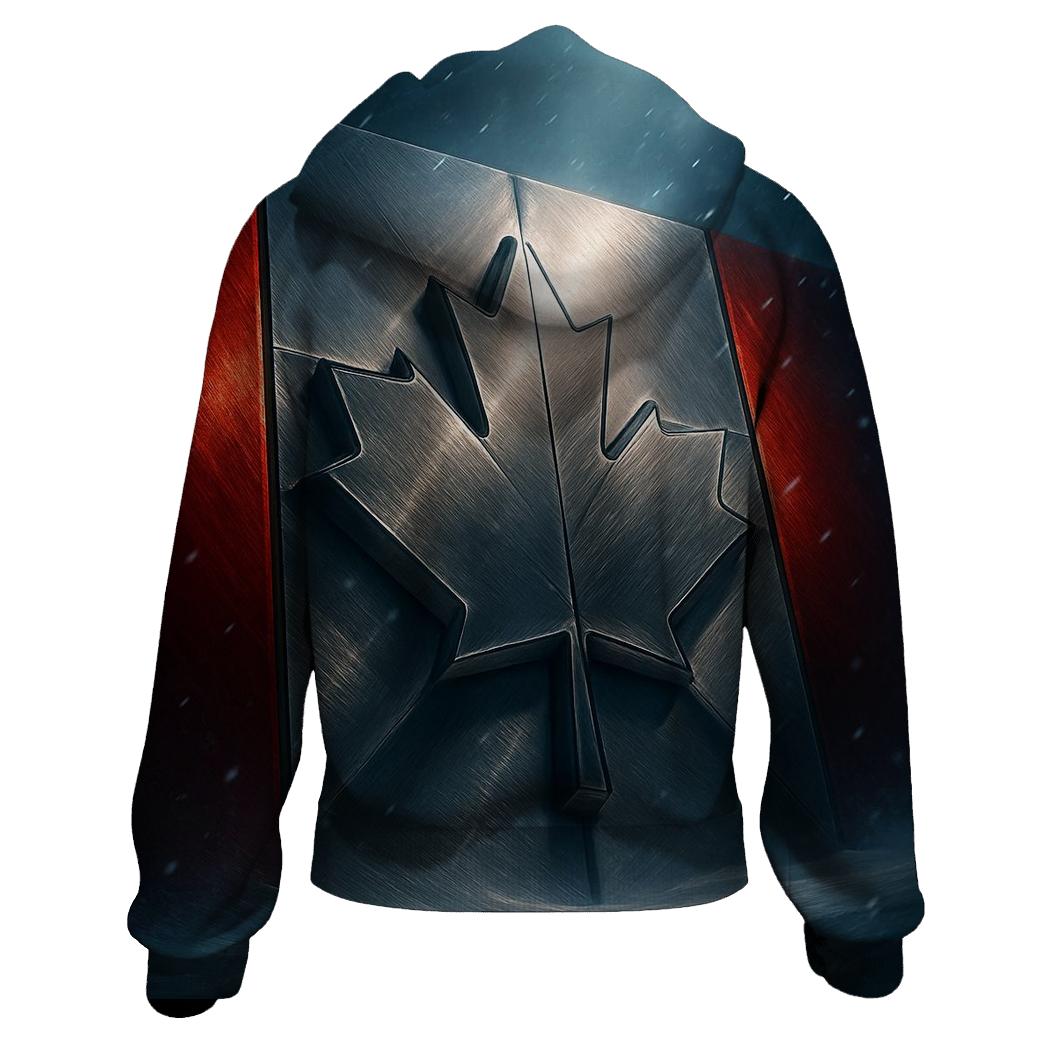 Maple Metallic Aurora embroidered hoodies