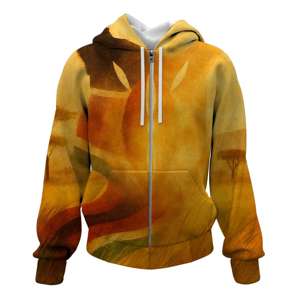 Savanna Rhythm Flag lightweight hoodies