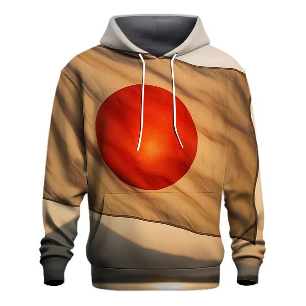 Rising Sun Fabric Wave printed hoodies
