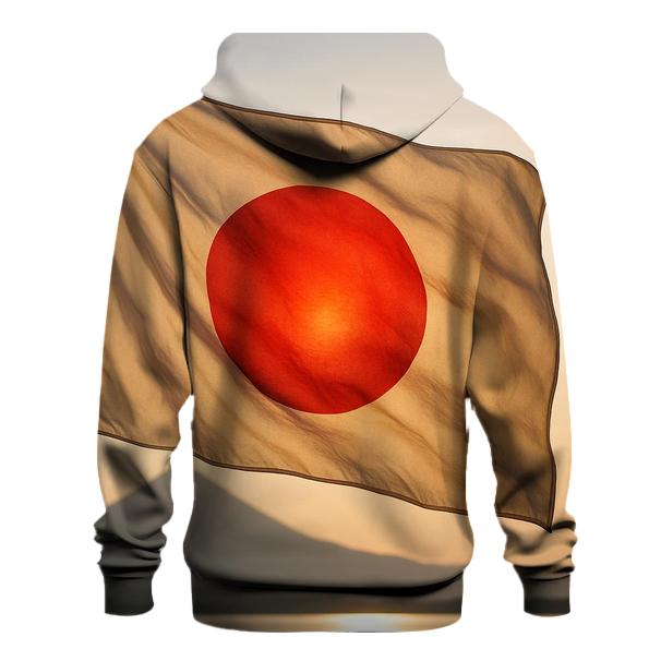 Rising Sun Fabric Wave printed hoodies