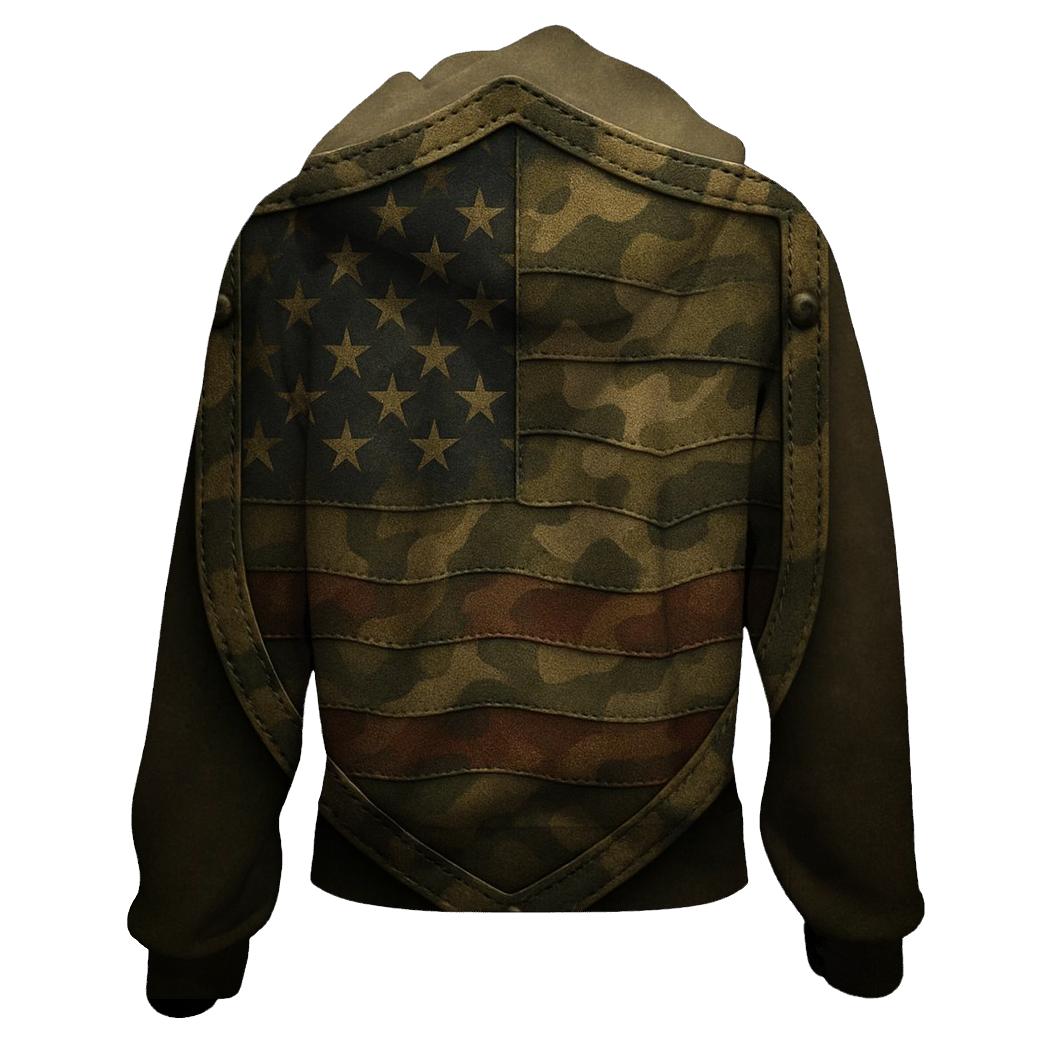 Camouflage Flag Fusion lightweight hoodies