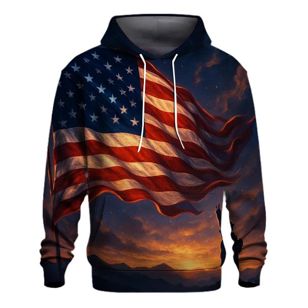 Nebula Banner Over Mount Liberty hoodie trends