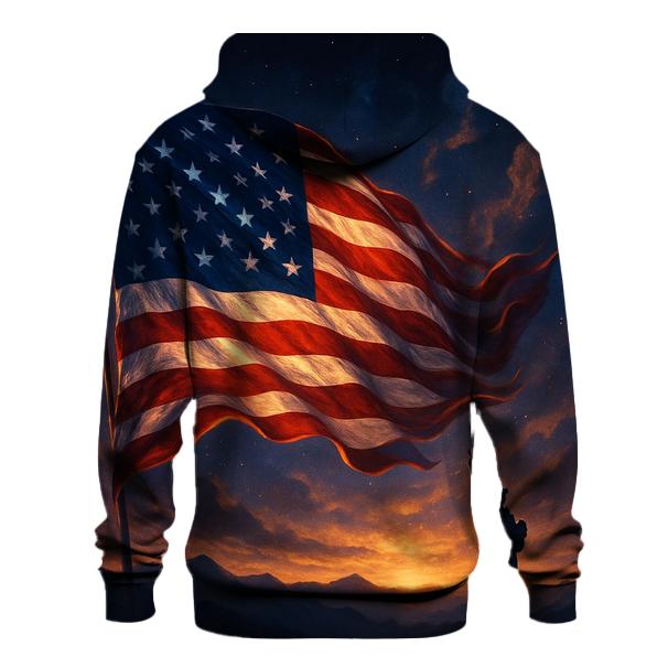 Nebula Banner Over Mount Liberty hoodie trends