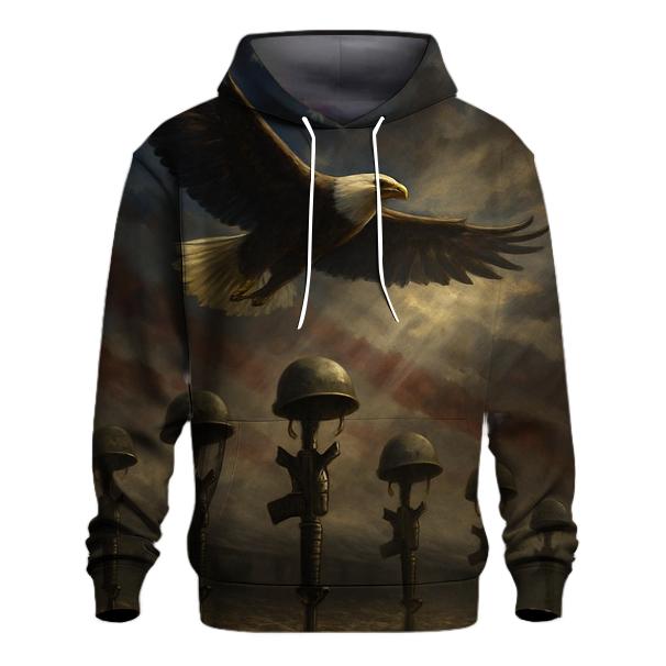 Eagle Over Quiet Watch custom hoodies