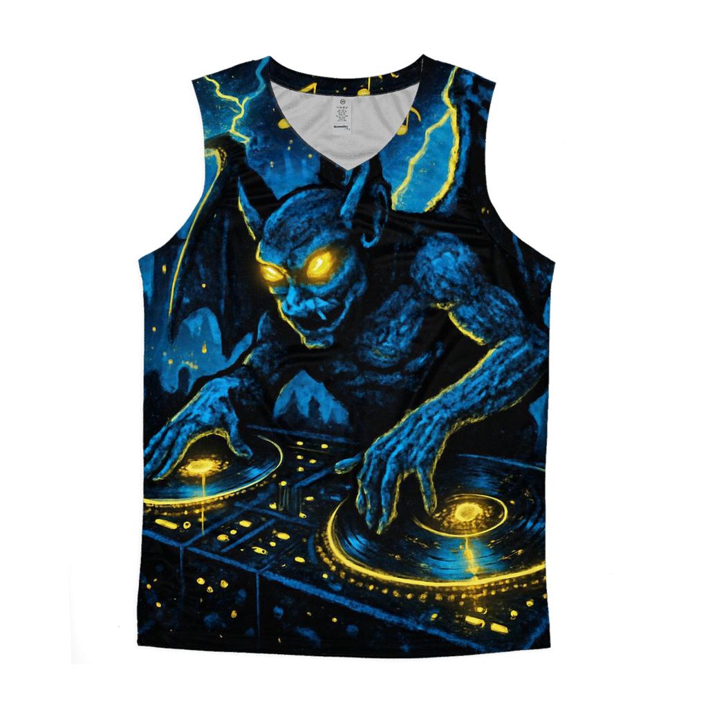 Gargoyle Vinyl DJ sports performance tank tops