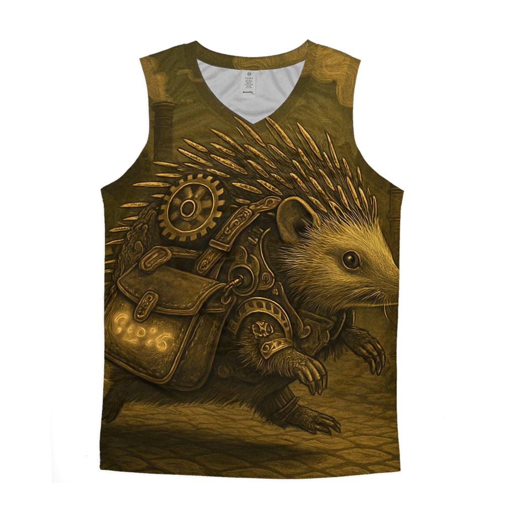 Sprocket Hedgehog Courier personalized athletic tanks