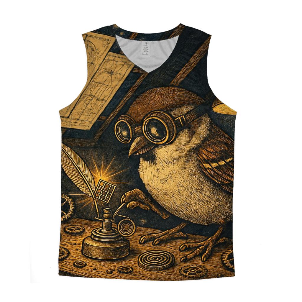 Gilded Sparrow Inventor sports performance tank tops