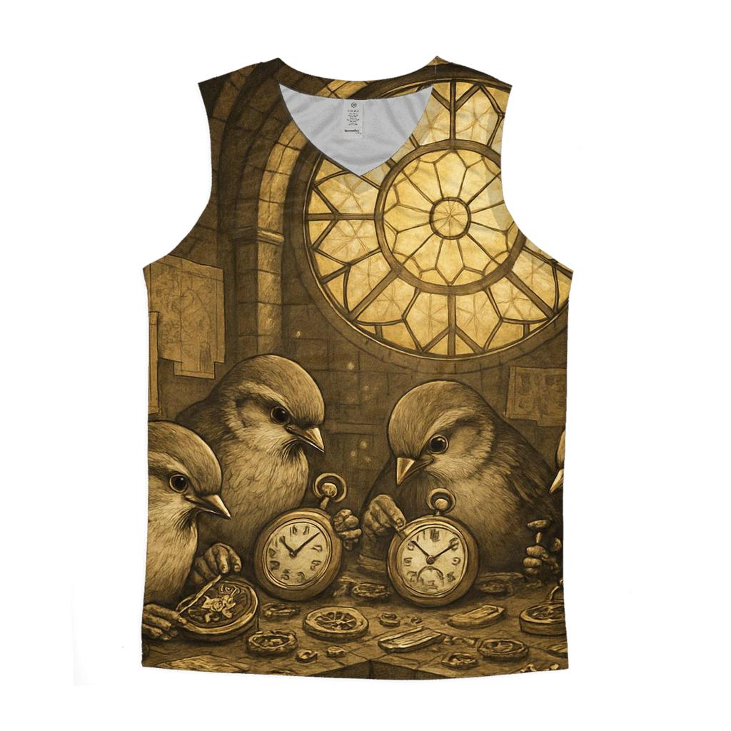 Clocksmith Sparrow Guild cotton sleeveless tops
