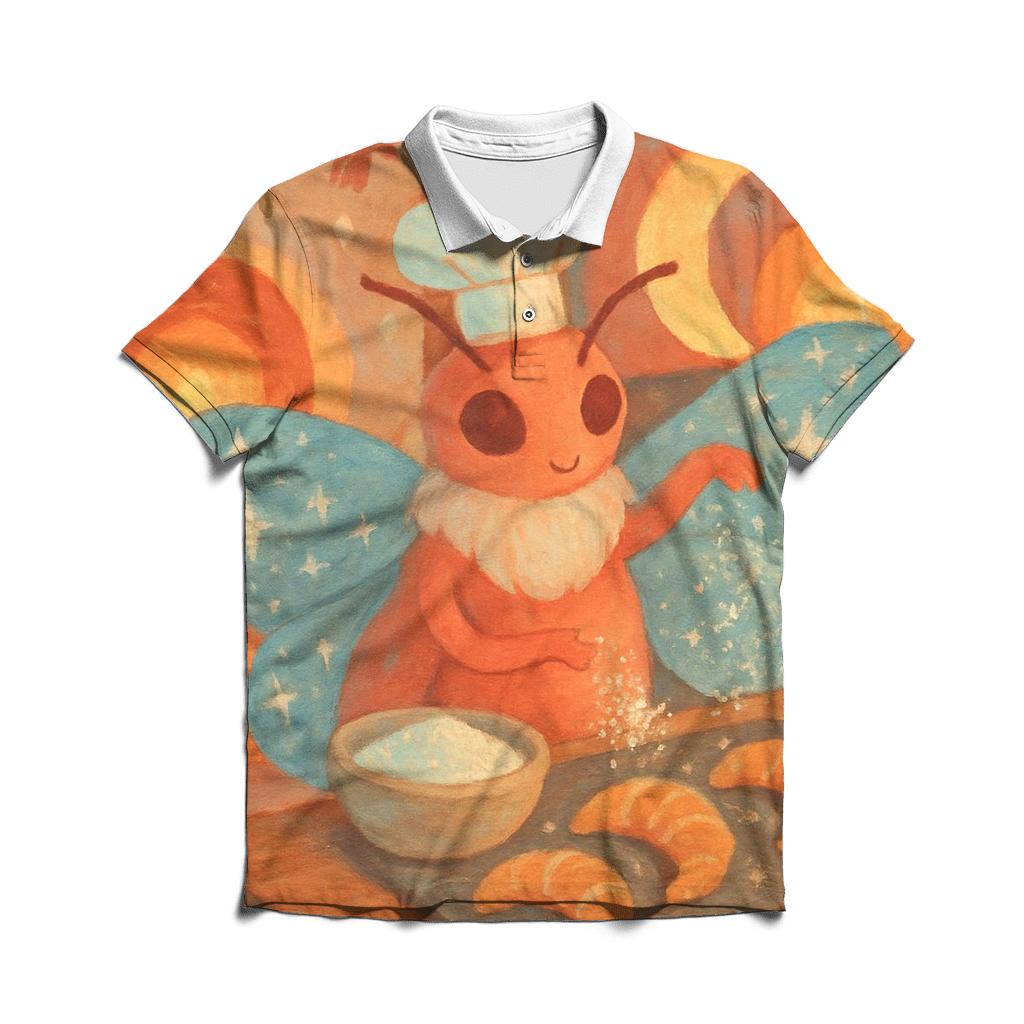 Starlit Baker Moth branded logo polo shirts