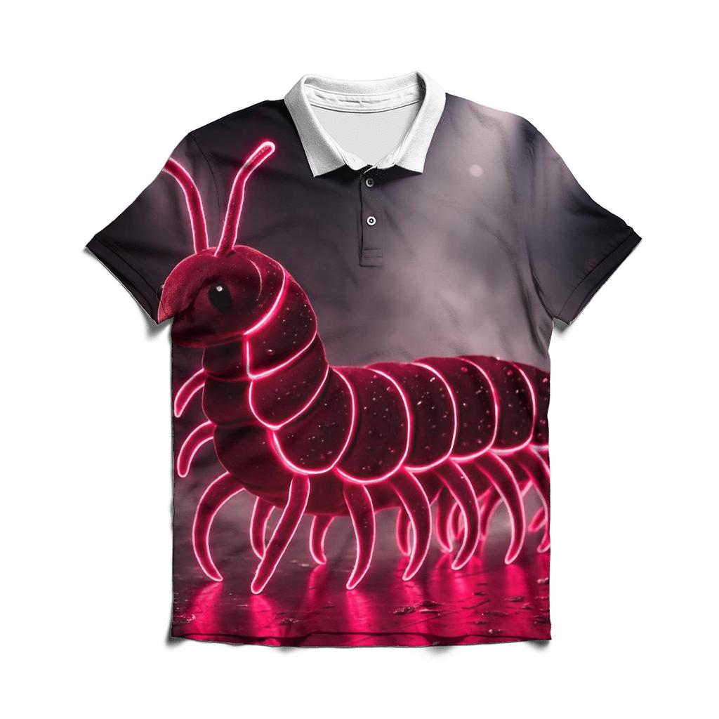 Velvet Neon Centipede branded logo polo shirts