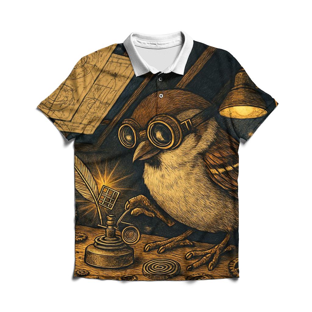 Gilded Sparrow Inventor premium cotton polo shirts