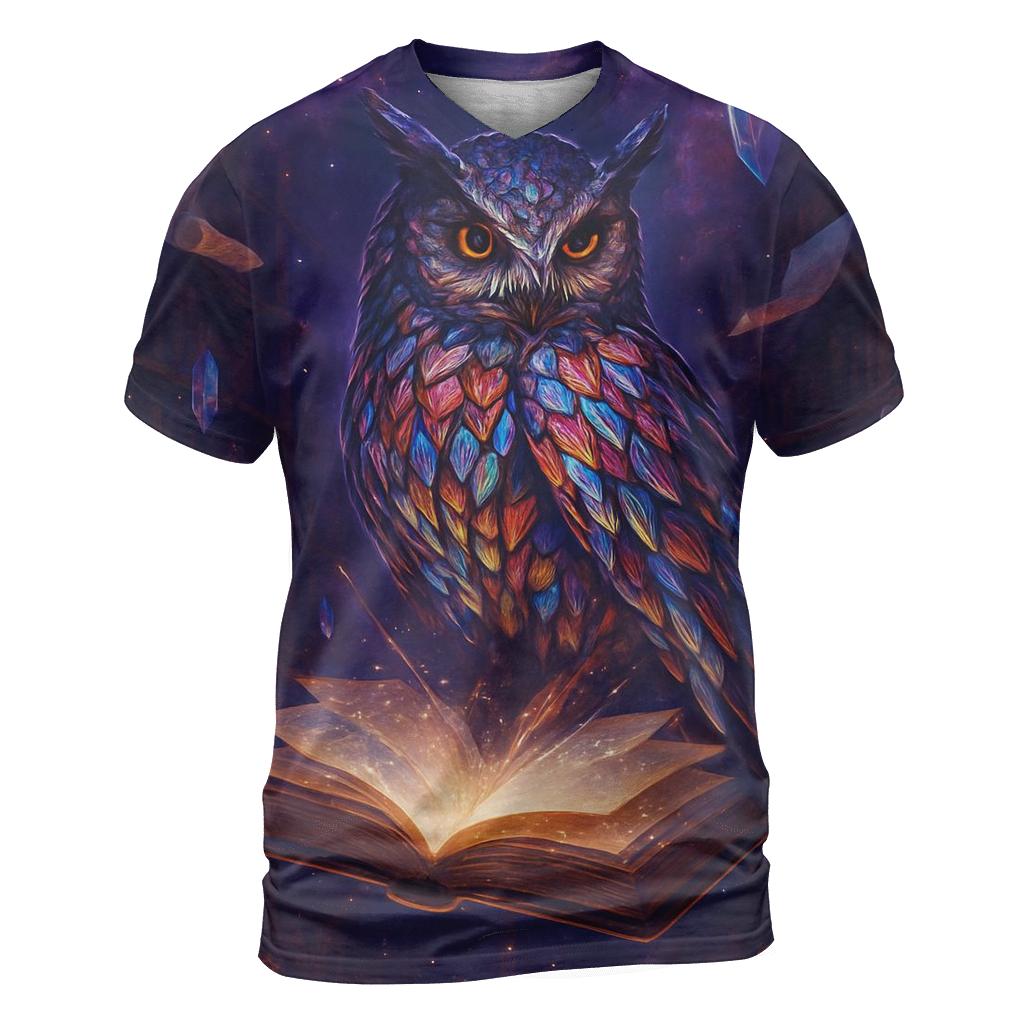 Chromatic Owl Librarian creative print fashion shirts