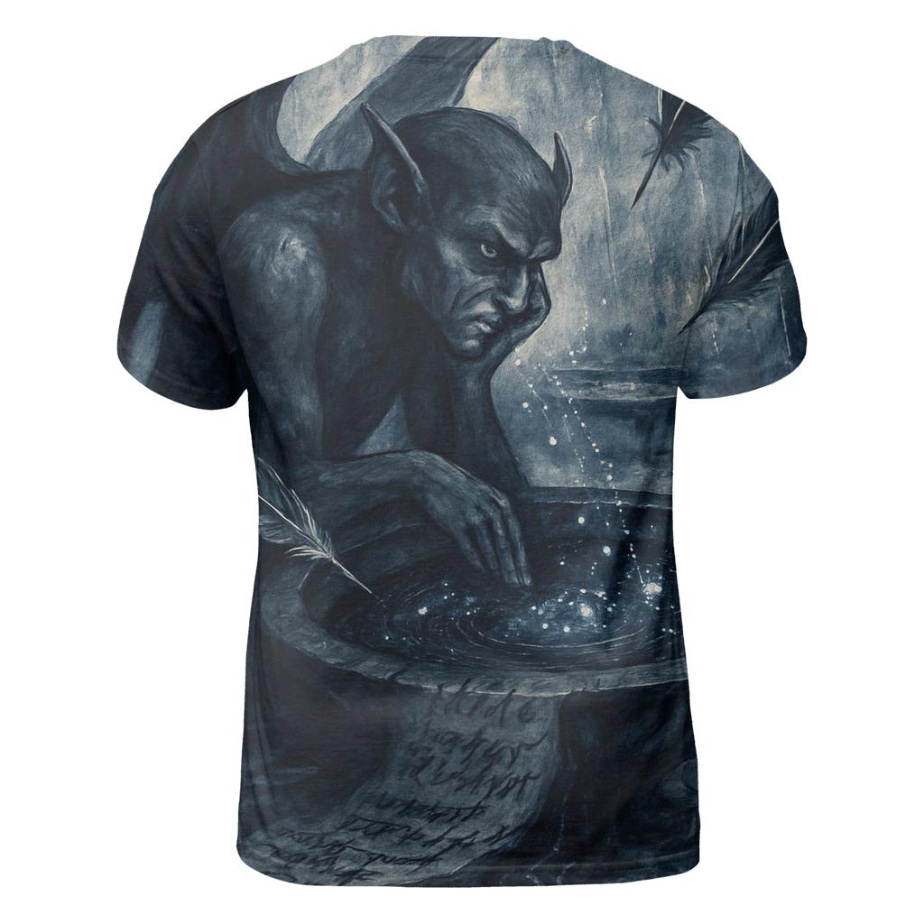 Ink-Stained Gargoyle Poet statement graphic shirts
