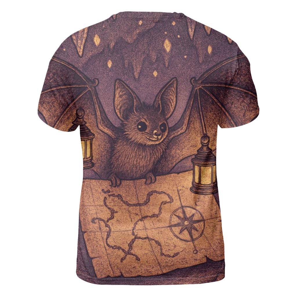 Lantern-Bat Cartographer creative print fashion shirts