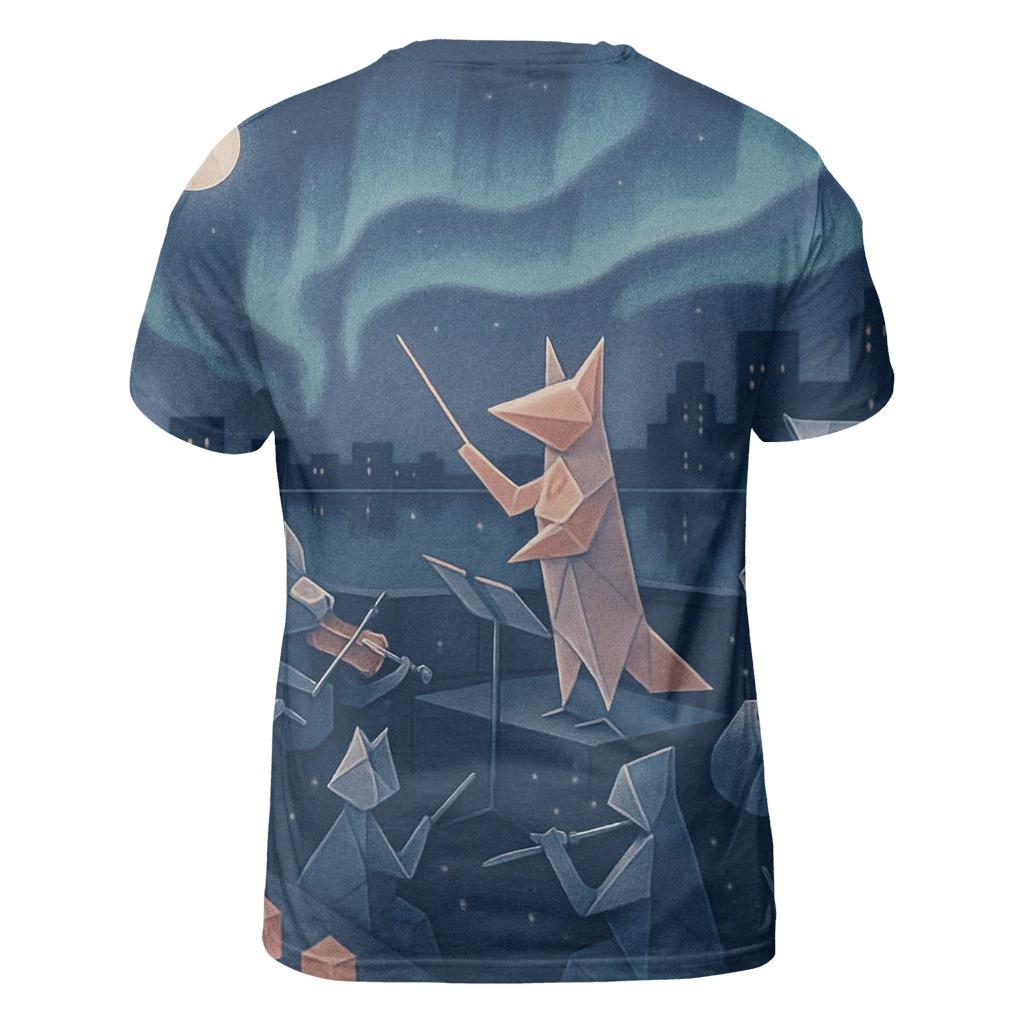 Midnight Origami Orchestra unique graphic print tees
