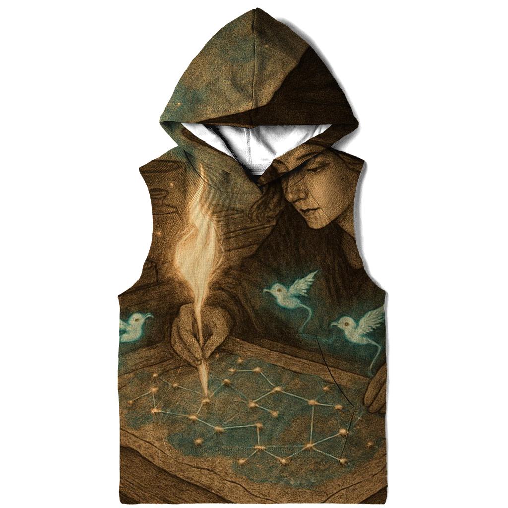 Lantern Witch Cartography embroidered hoodies