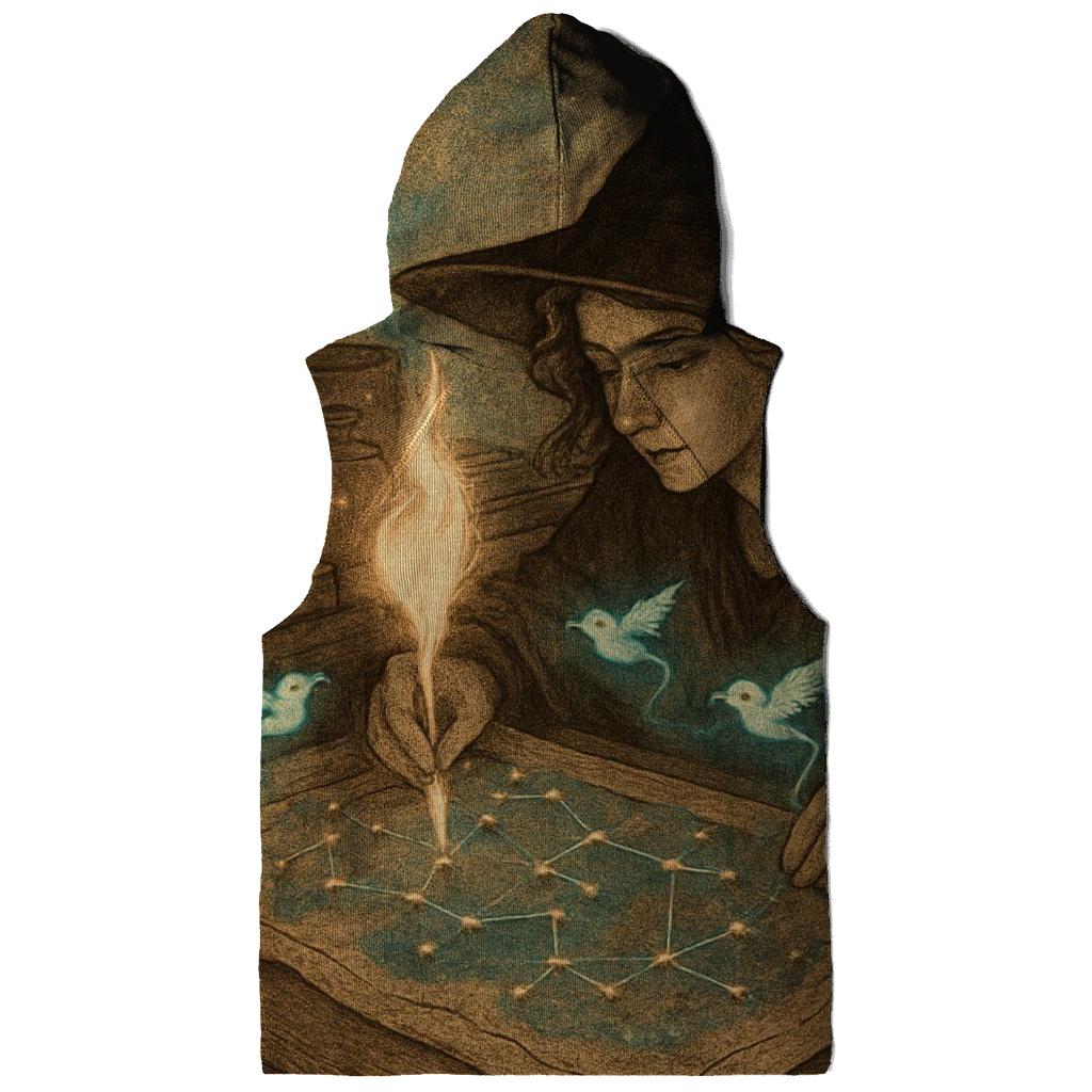Lantern Witch Cartography embroidered hoodies