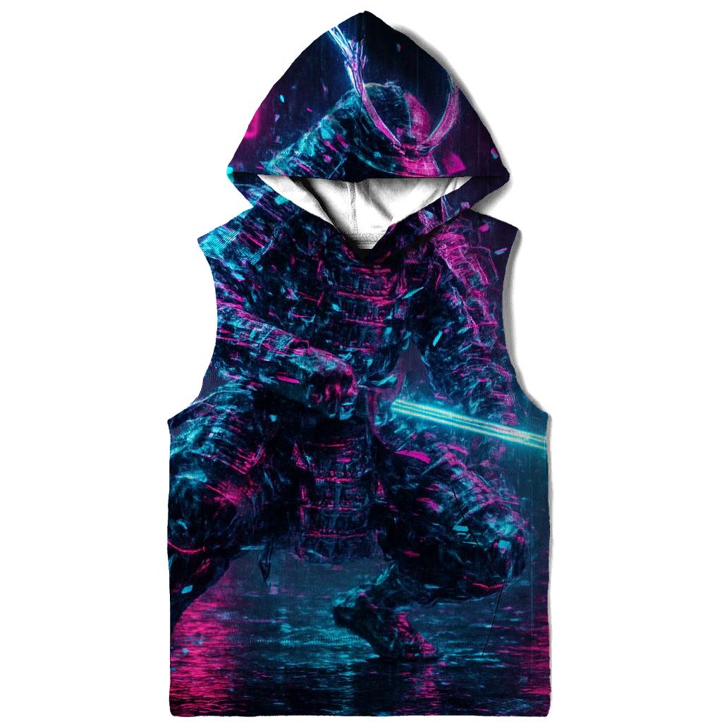 Holographic Street Samurai embroidered hoodies