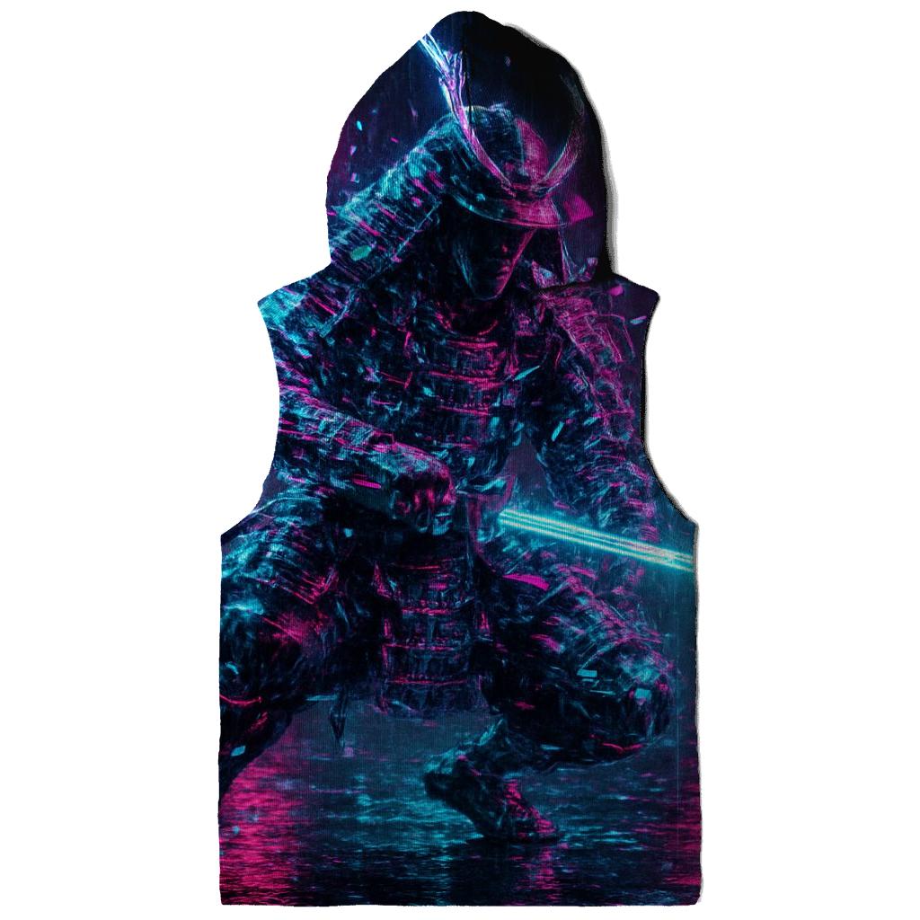 Holographic Street Samurai embroidered hoodies
