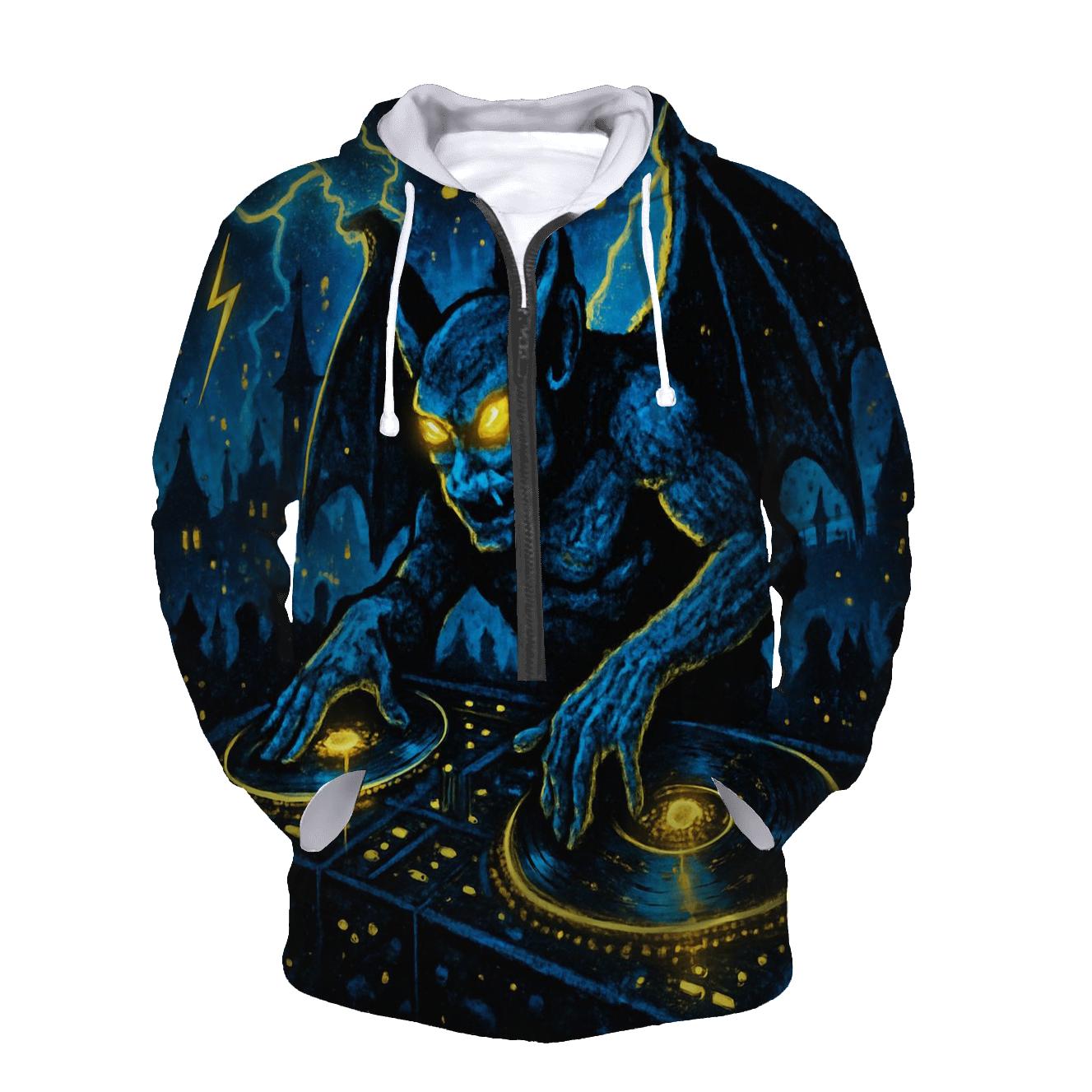 Gargoyle Vinyl DJ hoodies fashion