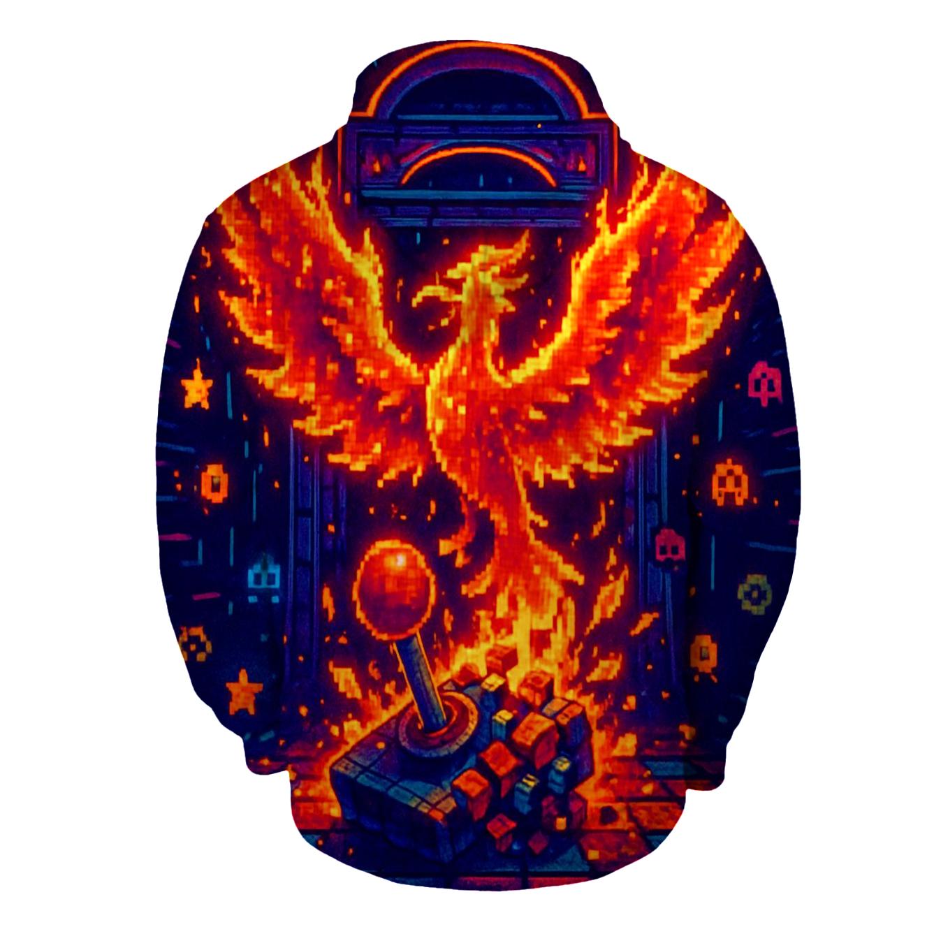 Astral Arcade Phoenix embroidered hoodies