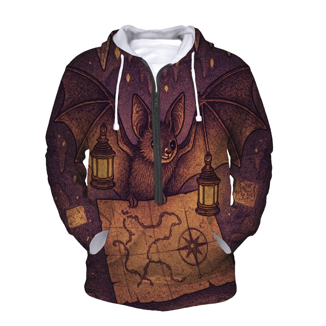 Lantern-Bat Cartographer lightweight hoodies