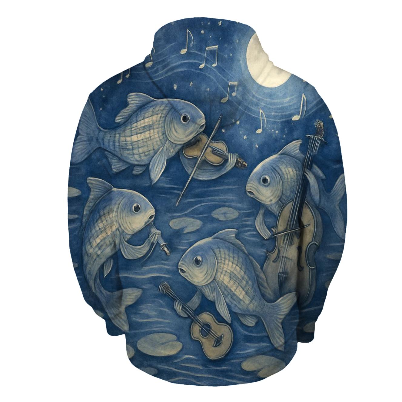 Moonlight Koi Orchestra graphic hoodies