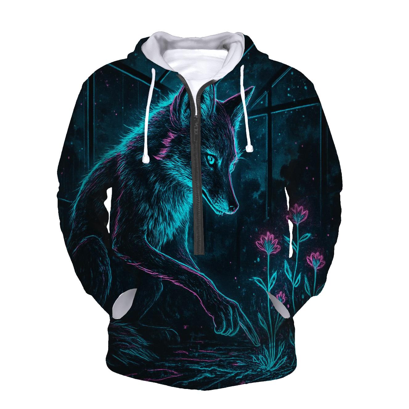 Hologram Botanist Fox designer hoodies