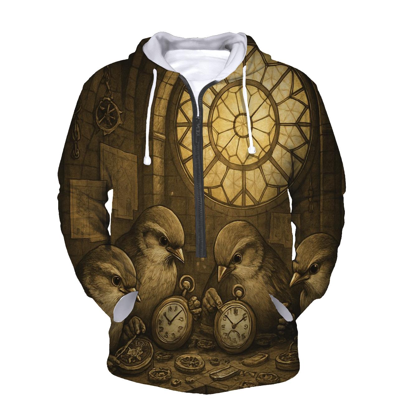 Clocksmith Sparrow Guild printed hoodies