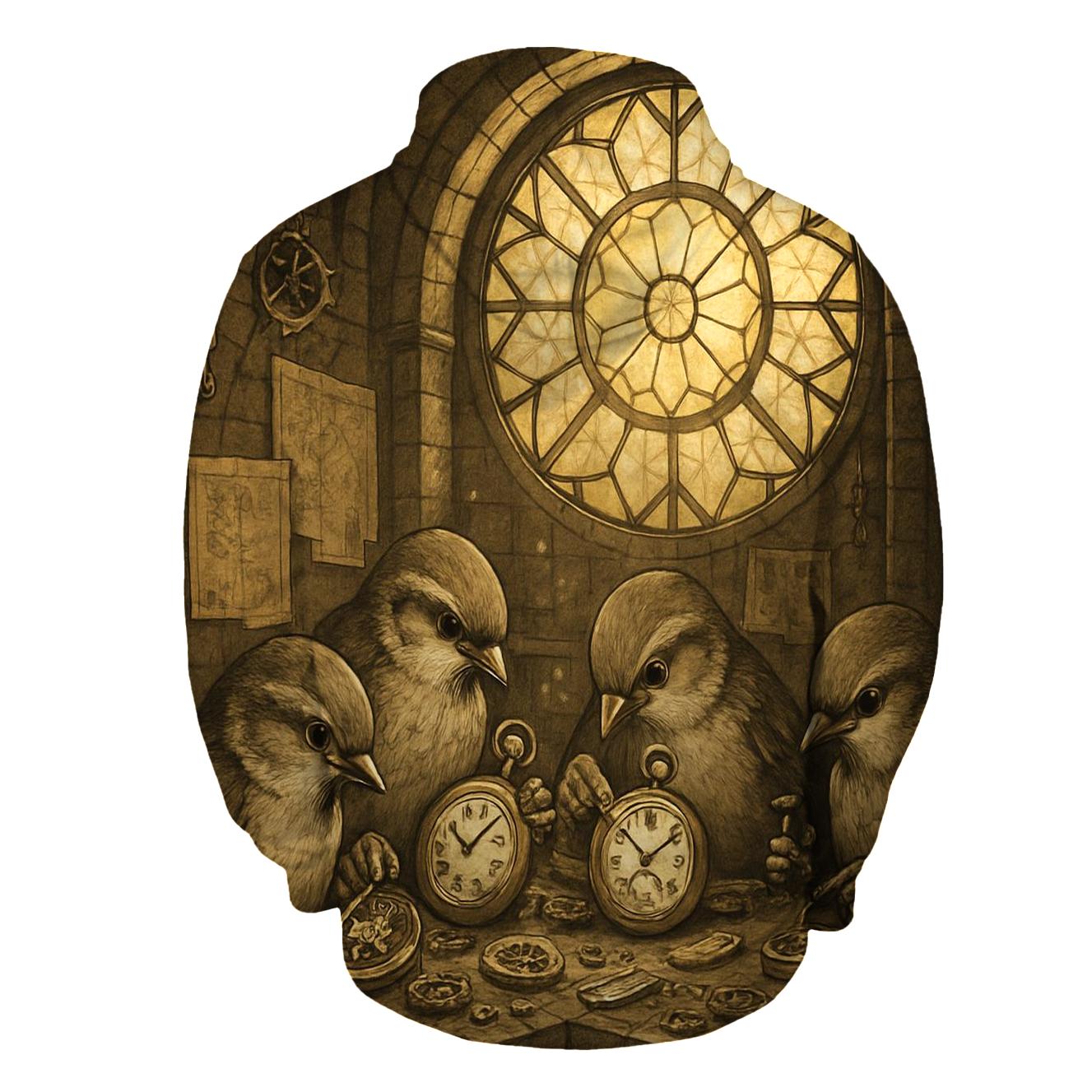 Clocksmith Sparrow Guild printed hoodies