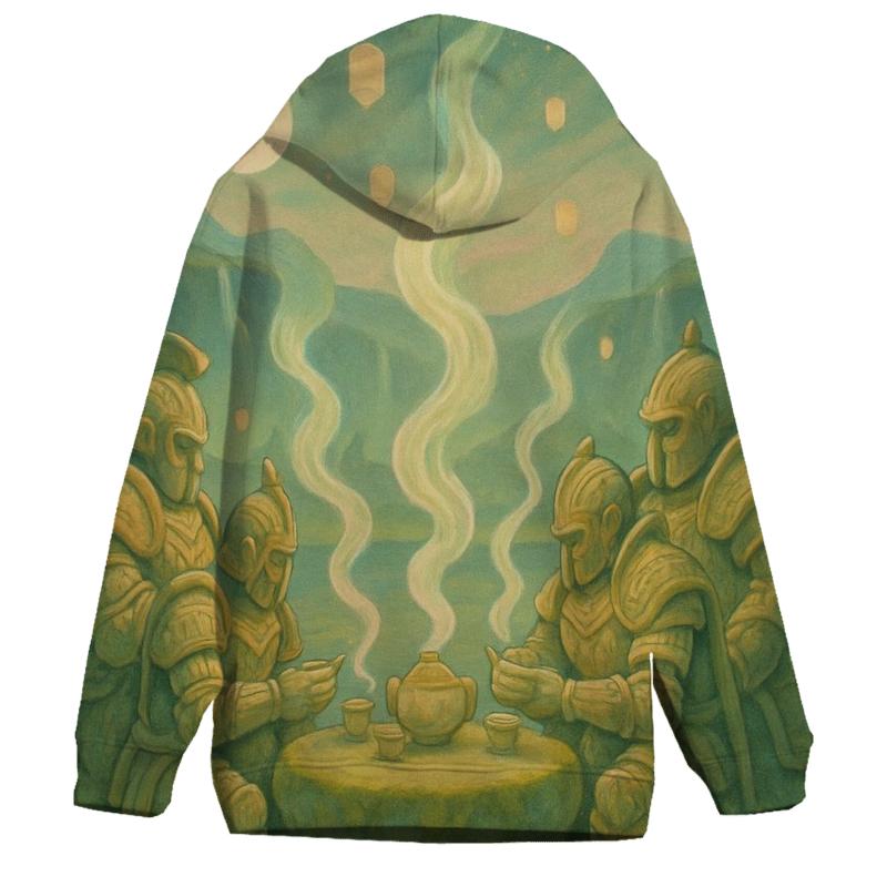 Tea Ceremony Of Tiny Titans embroidered hoodies