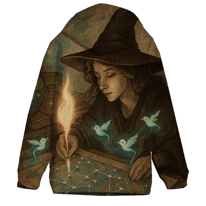 Lantern Witch Cartography heavyweight hoodies
