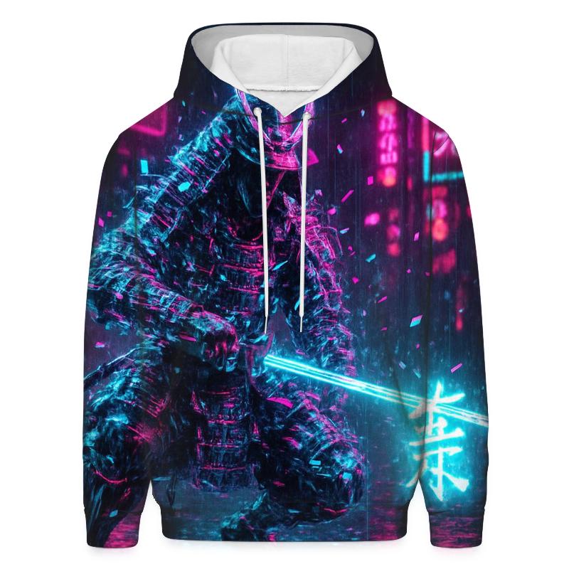 Holographic Street Samurai hoodie designs