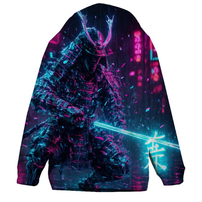 Holographic Street Samurai hoodie designs