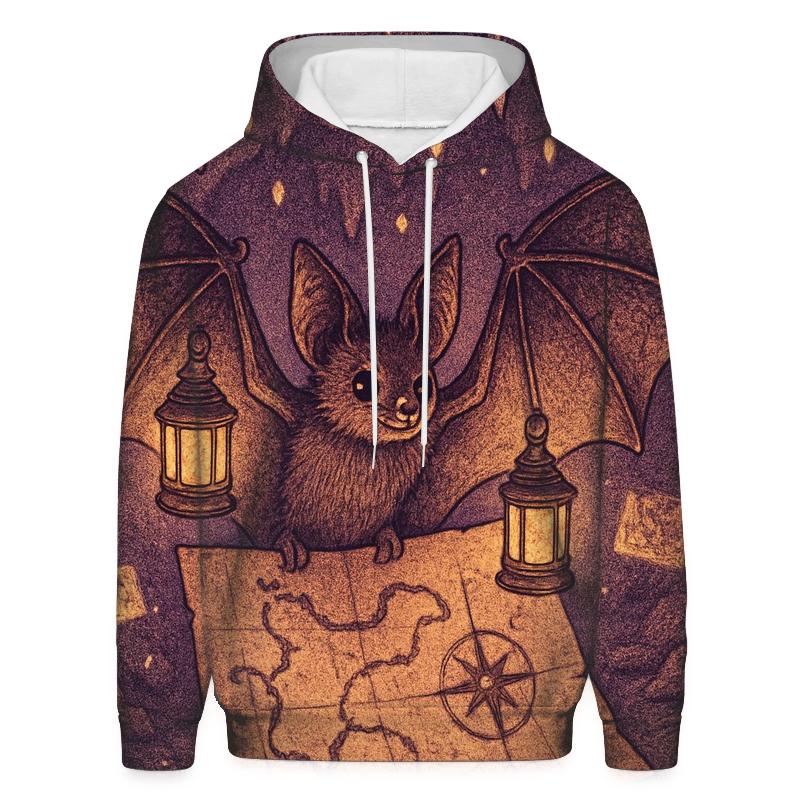 Lantern-Bat Cartographer pullover hoodies