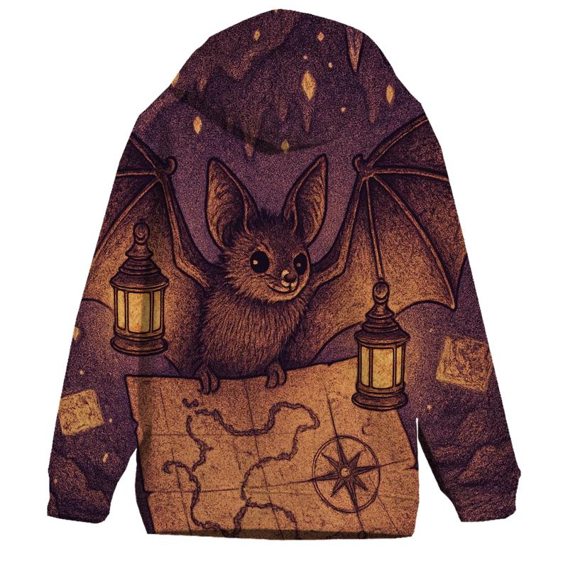 Lantern-Bat Cartographer pullover hoodies