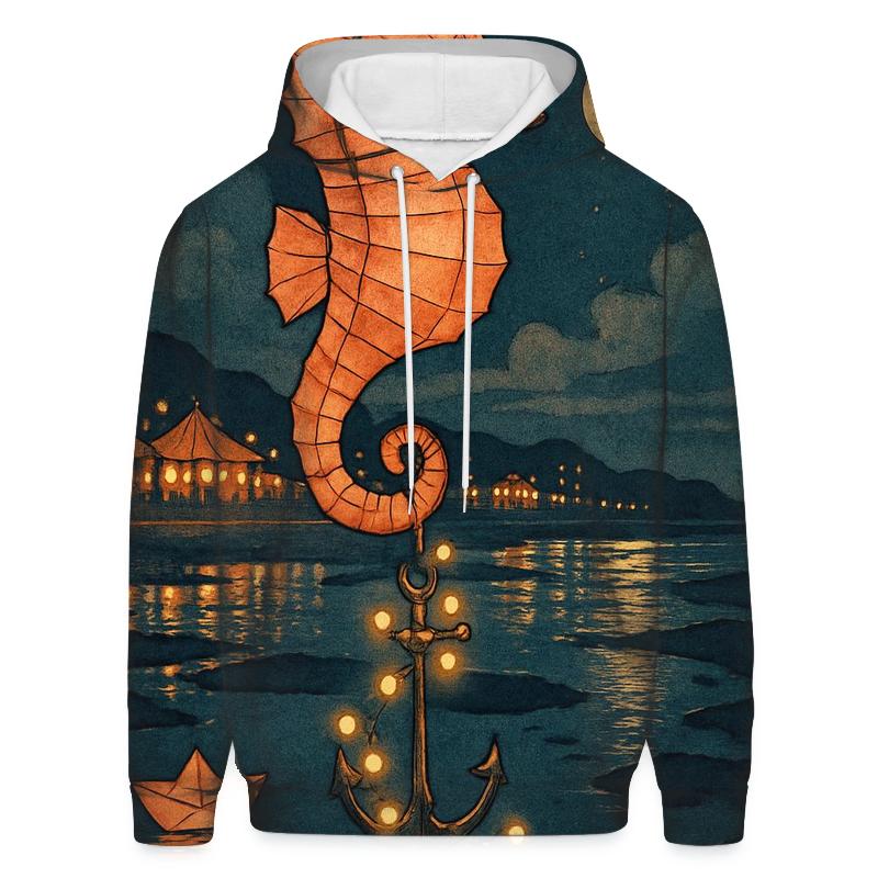 Paper Lantern Seahorse custom hoodies