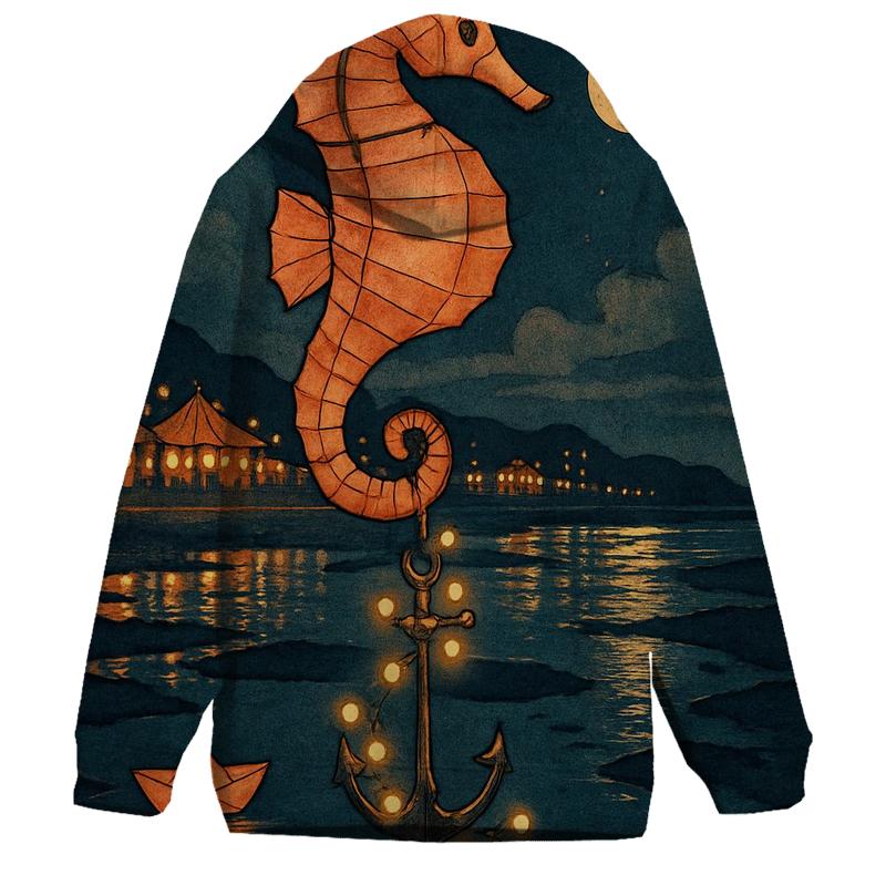 Paper Lantern Seahorse custom hoodies