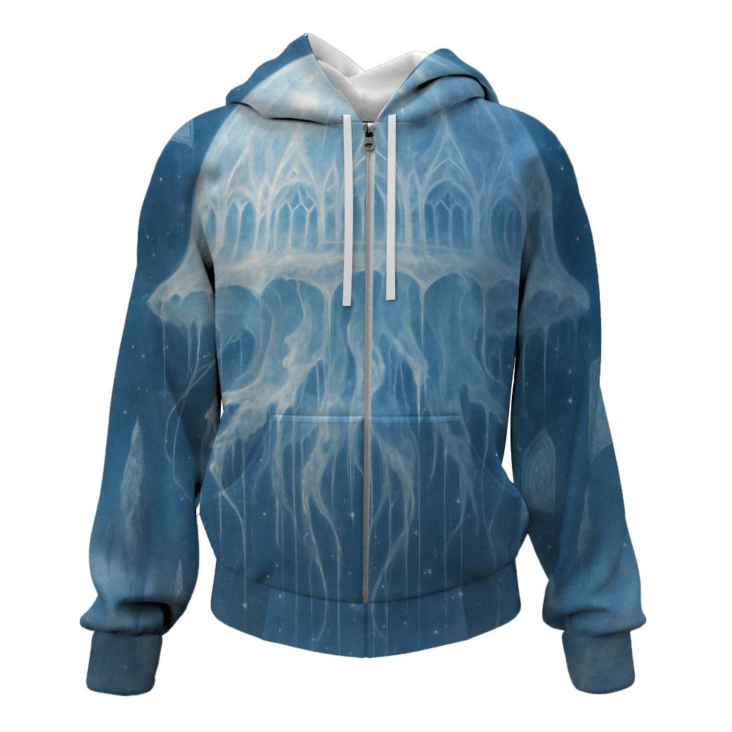 Celestial Jellyfish Cathedral lightweight hoodies