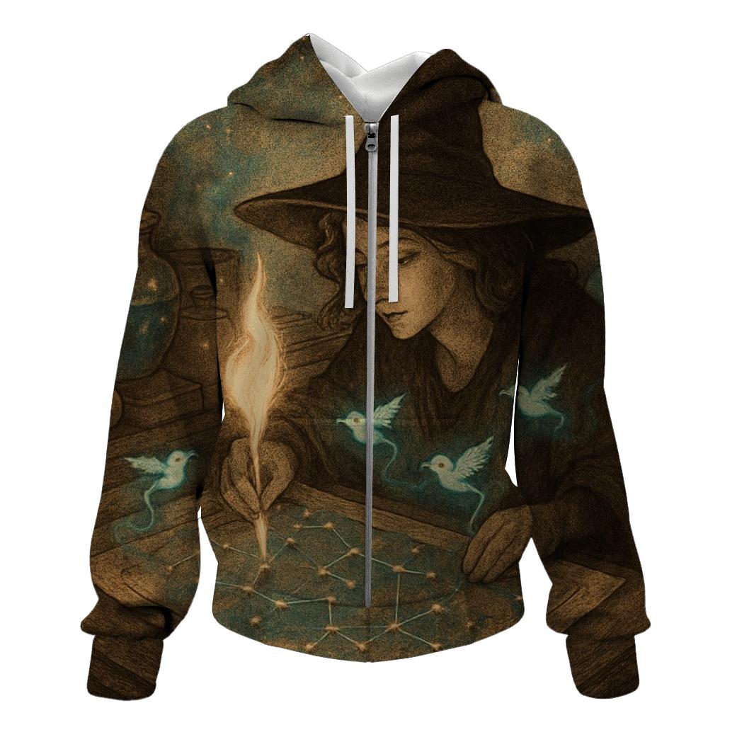 Lantern Witch Cartography premium hoodies