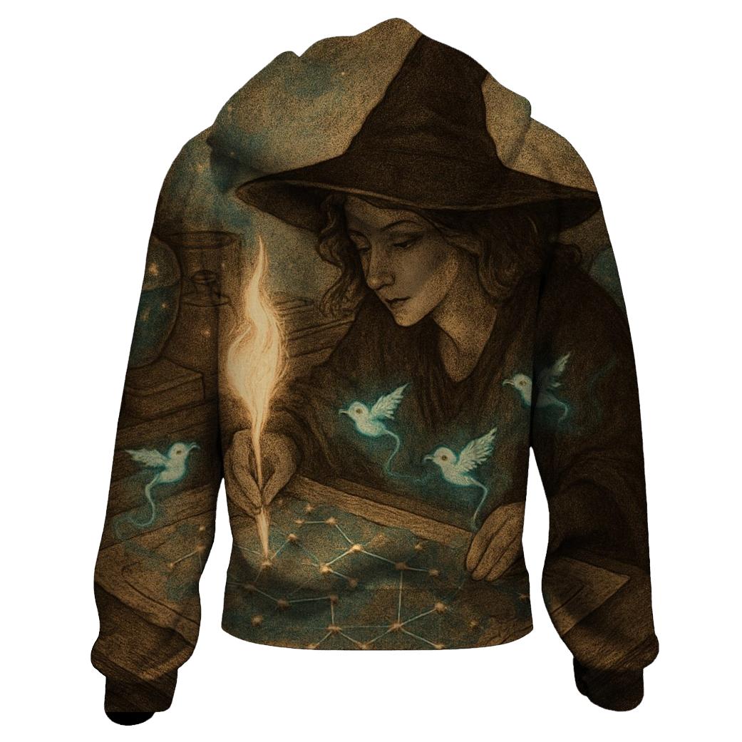 Lantern Witch Cartography premium hoodies