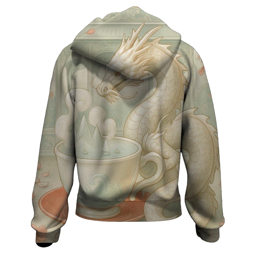 Porcelain Dragon Tea Party designer hoodies