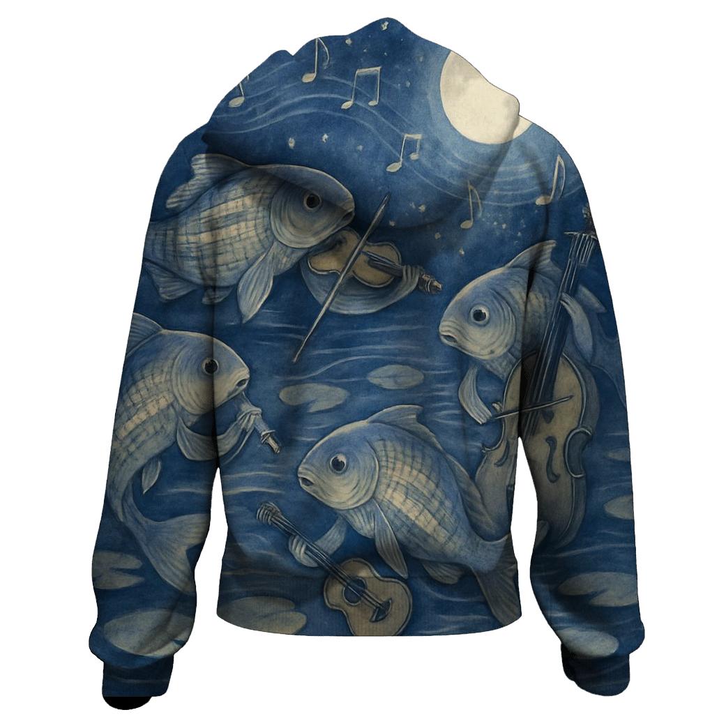 Moonlight Koi Orchestra lightweight hoodies