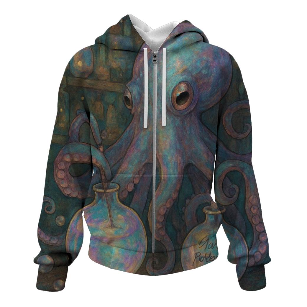 Opal Kraken Apothecary zip-up hoodies