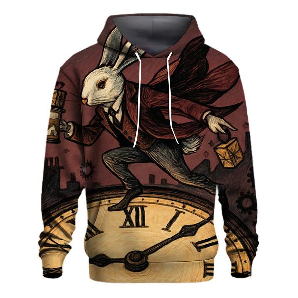 Clocktower Rabbit Courier embroidered hoodies