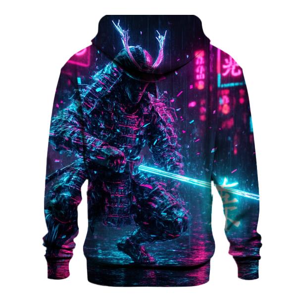 Holographic Street Samurai hoodies fashion