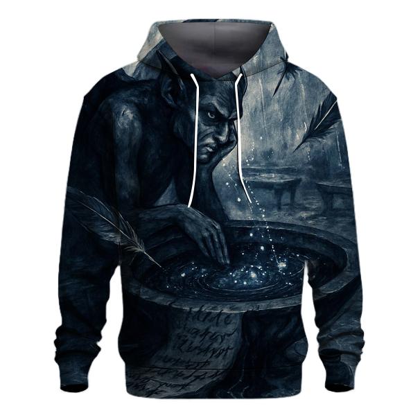 Ink-Stained Gargoyle Poet designer hoodies