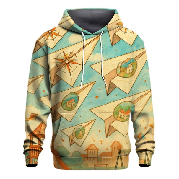 Paper Plane Armada printed hoodies
