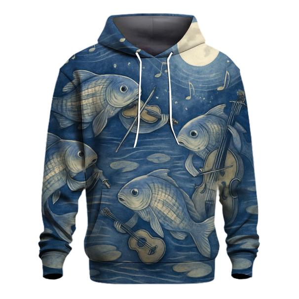 Moonlight Koi Orchestra graphic hoodies