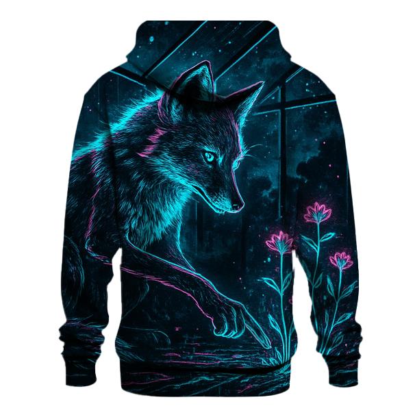 Hologram Botanist Fox graphic hoodies